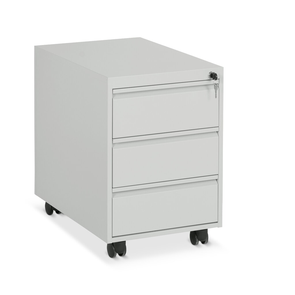 CEHA Rollcontainer mit Zylinderschloss + Zentralverriegelung, 3 Schubladen, HxBxT 560 x 390 x 600 mm Produktabbildung: CEHA Rollcontainer mit Zylinderschloss + Zentralverriegelung, 3 Schubladen, HxBxT 560 x 390 x 600 mm