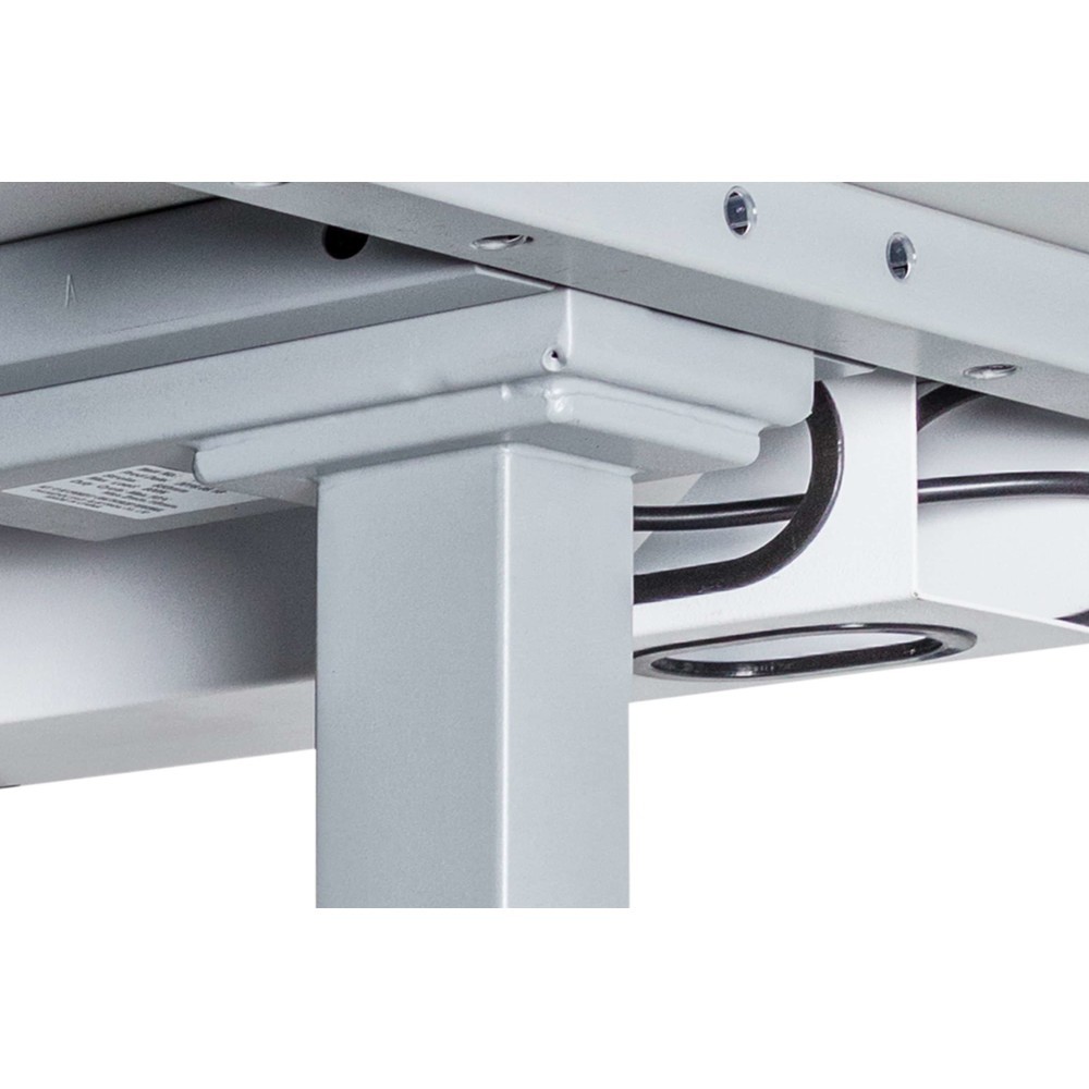 Produktabbildung Nr. 3: CEHA elektrisch höhenverstellbarer Schreibtisch, kratzfeste Oberfläche, HxBxT 610-1.250 x 1.800 x 800 mm, grau/weiß