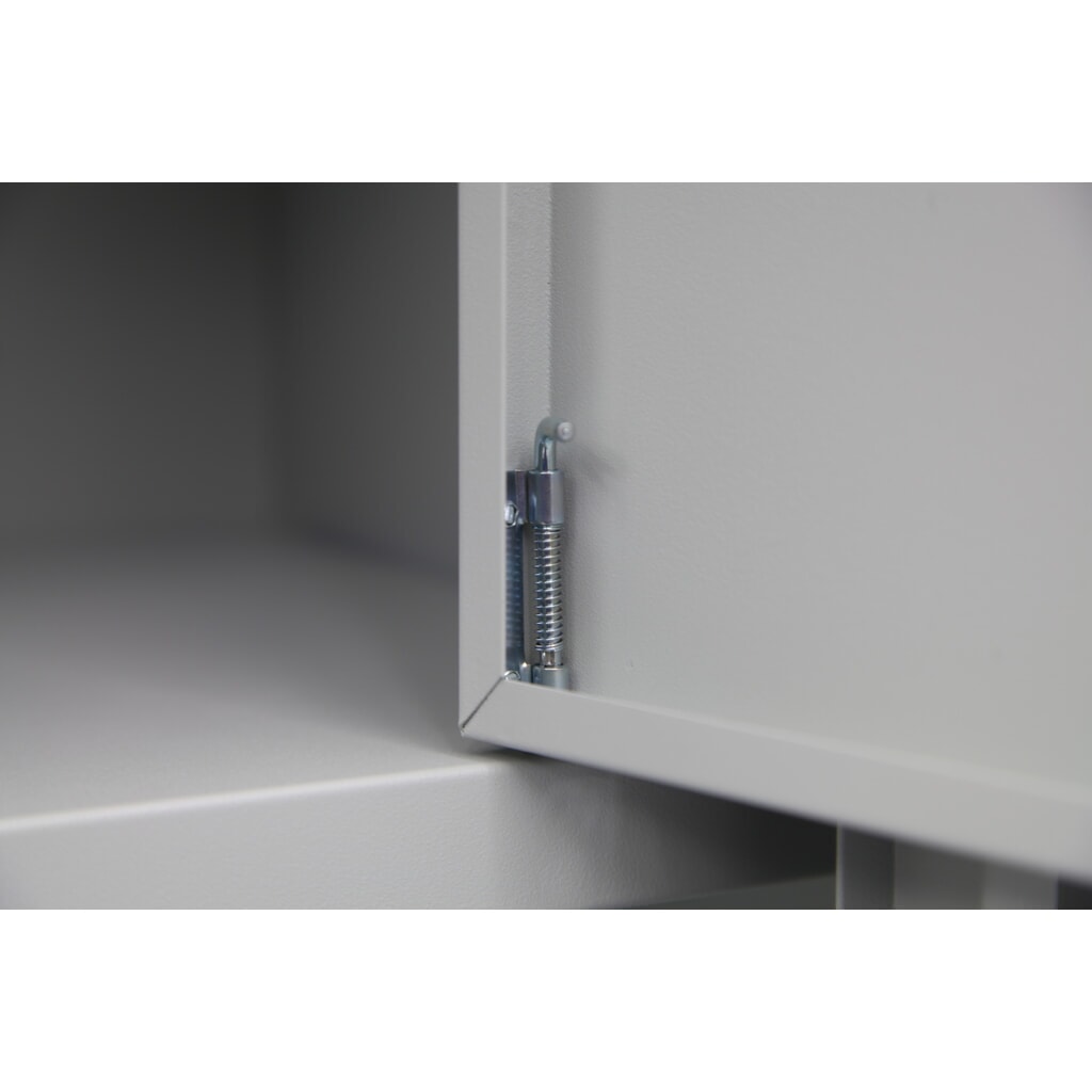CEHA Universalschrank HUS-1, Drehriegel-Zylinderschloss, 4,5 OH, HxBxT 1.800 x 800 x 380 mm, verzinkte Fachböden, lichtgrau Produktabbildung Nr. 3: CEHA Universalschrank HUS-1, Drehriegel-Zylinderschloss, 4,5 OH, HxBxT 1.800 x 800 x 380 mm, verzinkte Fachböden, lichtgrau