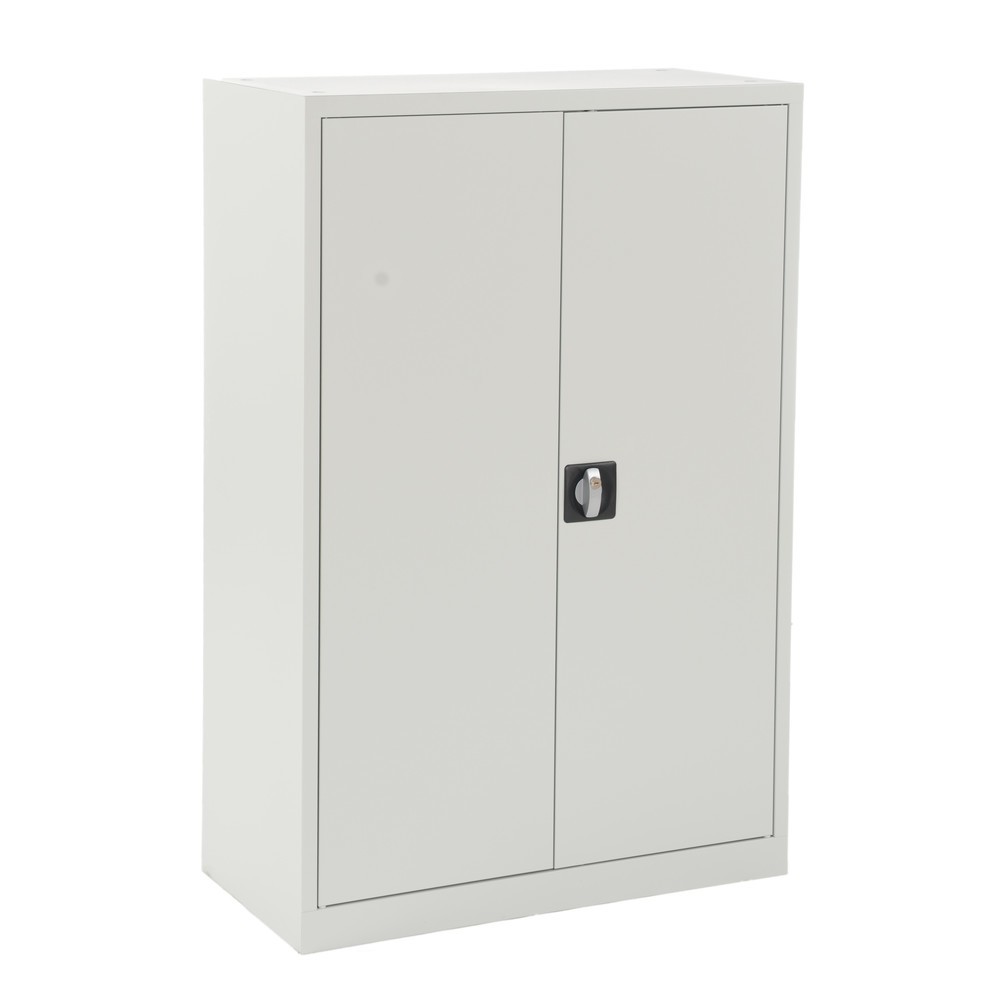Produktabbildung: CEHA Universalschrank, Drehriegel-Zylinderschloss, 3 OH, HxBxT 1.200 x 800 x 380 mm, pulverbeschichtete Fachböden, lichtgrau