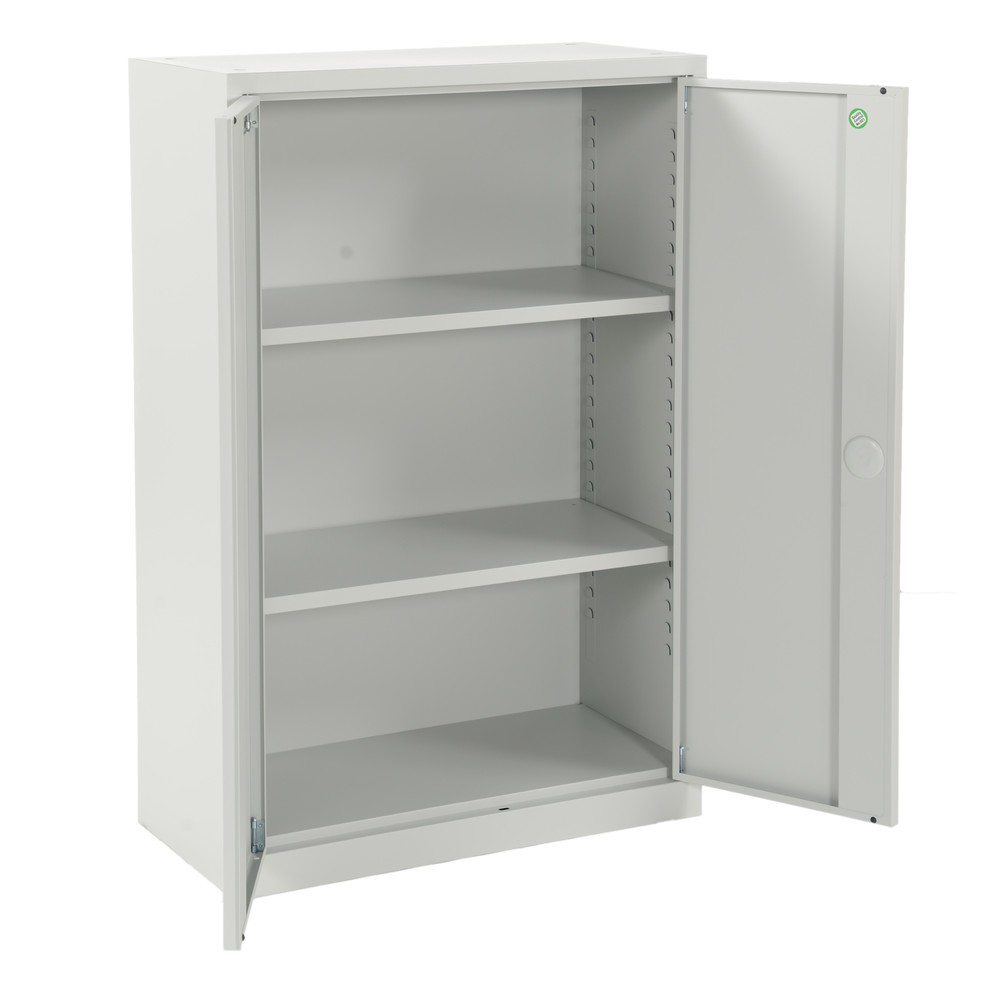 Produktabbildung Nr. 6: CEHA Universalschrank, Drehriegel-Zylinderschloss, 3 OH, HxBxT 1.200 x 800 x 380 mm, pulverbeschichtete Fachböden, lichtgrau