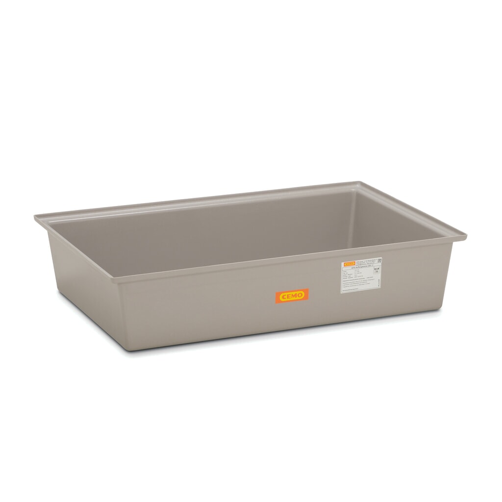 CEMO Auffangwanne aus GFK, HxBxT 270 x 850 x 1.280 mm Produktabbildung: CEMO Auffangwanne aus GFK, HxBxT 270 x 850 x 1.280 mm