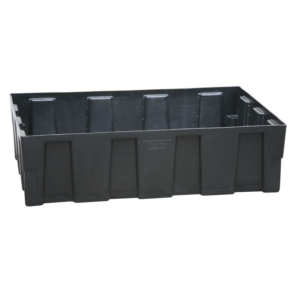 Produktabbildung: CEMO Auffangwanne Euro-PE 250/2, Auffangvolumen 250 l, ohne Gitterrost