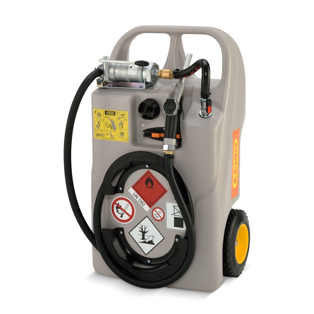 Produktabbildung: CEMO Diesel-Trolley, 60 l, mit Handpumpe und Zapfventil