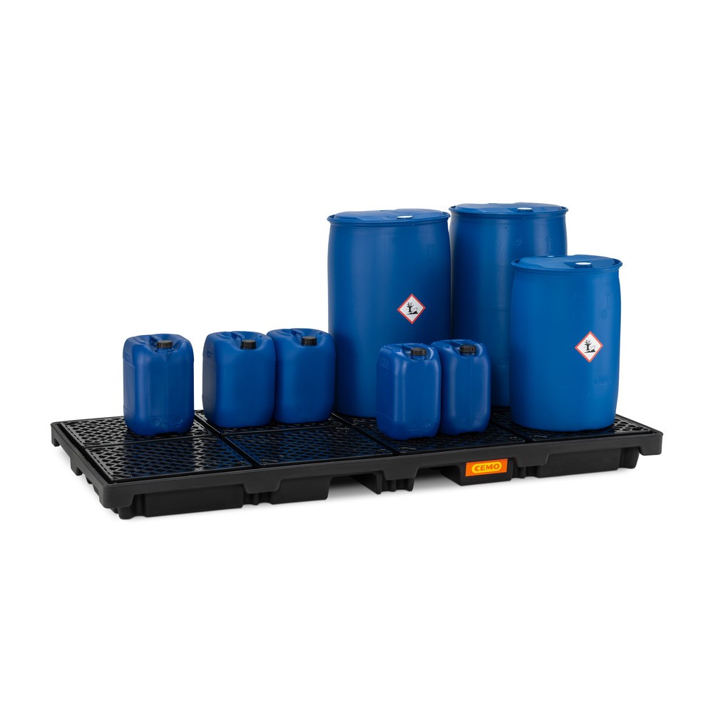 Produktabbildung Nr. 3: CEMO Fassauffangwanne 270/8, 8x 200 l, Auffangvolumen 270 l