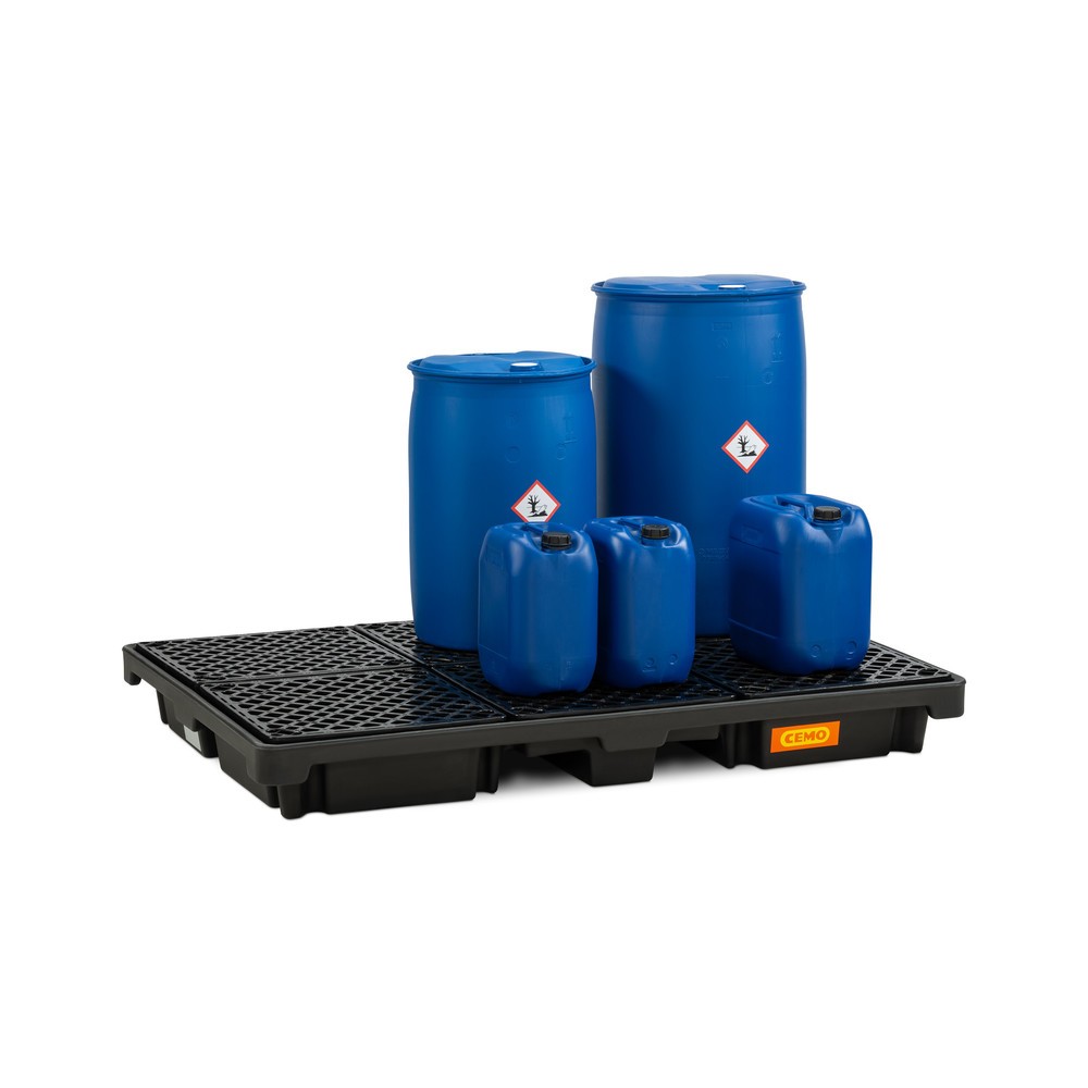 Produktabbildung Nr. 3: CEMO Fassauffangwanne 220/6, 6x 200 l, Auffangvolumen 220 l