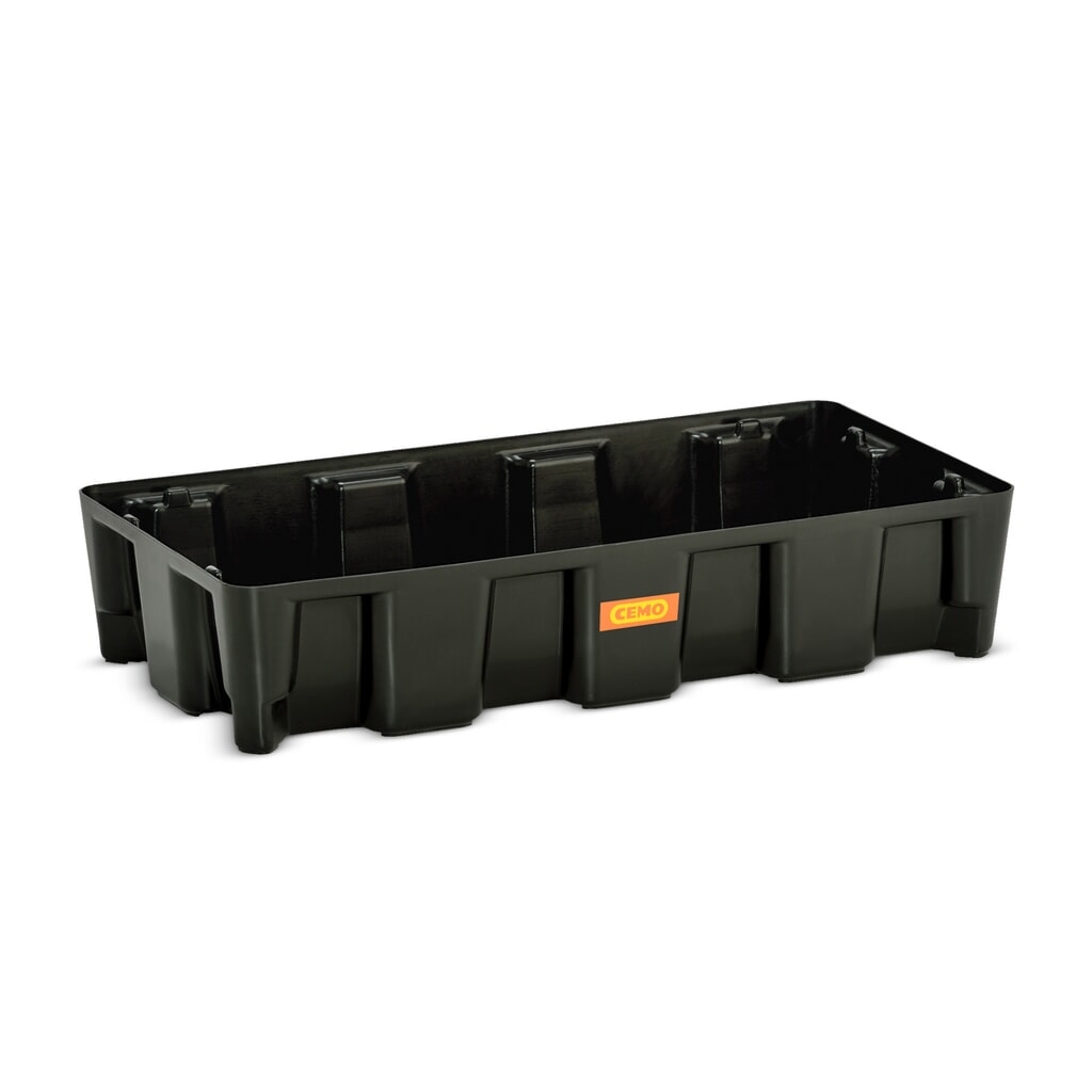 CEMO Kleingebinde-/Laborwanne aus PE, Auffangvolumen 35 l Produktabbildung: CEMO Kleingebinde-/Laborwanne aus PE, Auffangvolumen 35 l