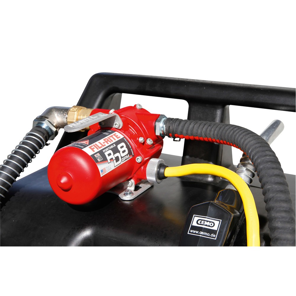 Produktabbildung Nr. 2: CEMO Kraftstoff-Trolley aus PE, 60 l, mit Elektropumpe