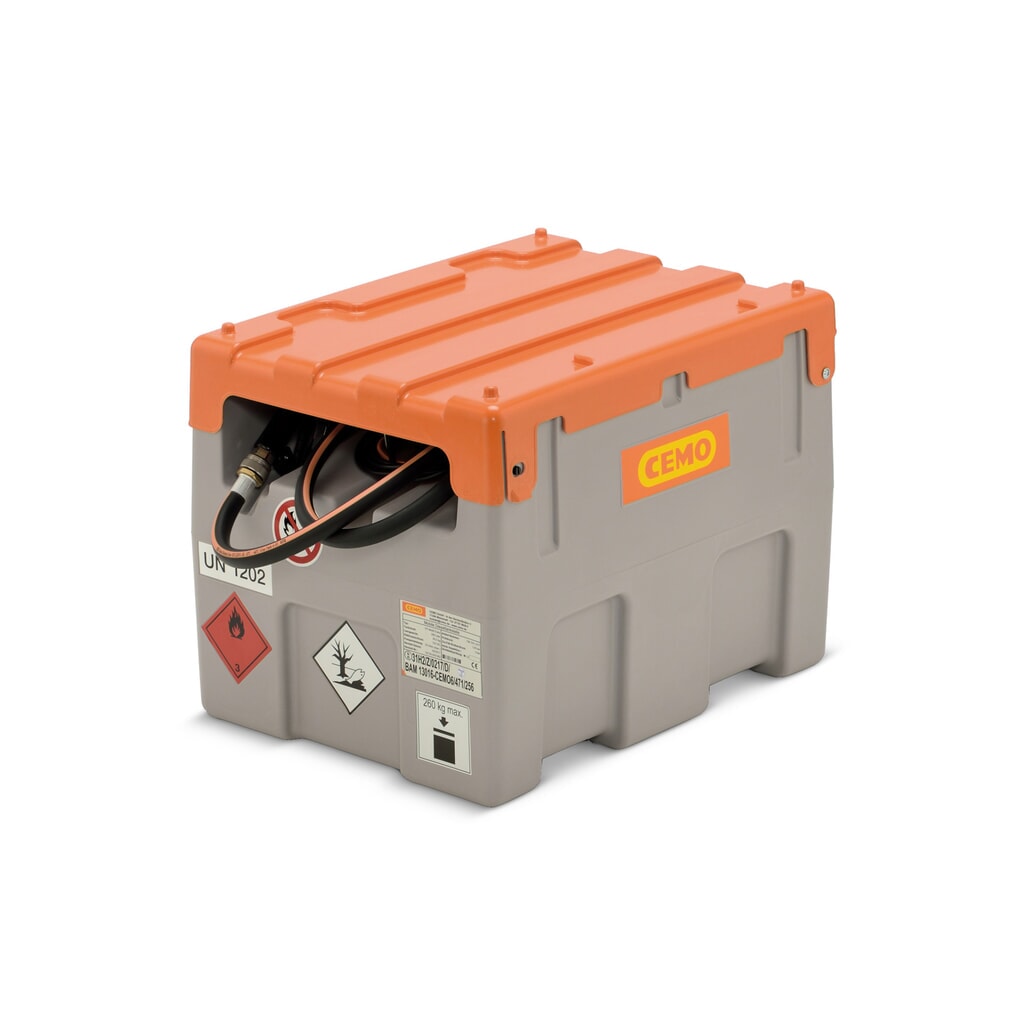 Produktabbildung Nr. 1: Mobile Diesel-Tankanlage CEMO mit ADR-Zulassung, 200 l, 25l/min, mit Klappdeckel