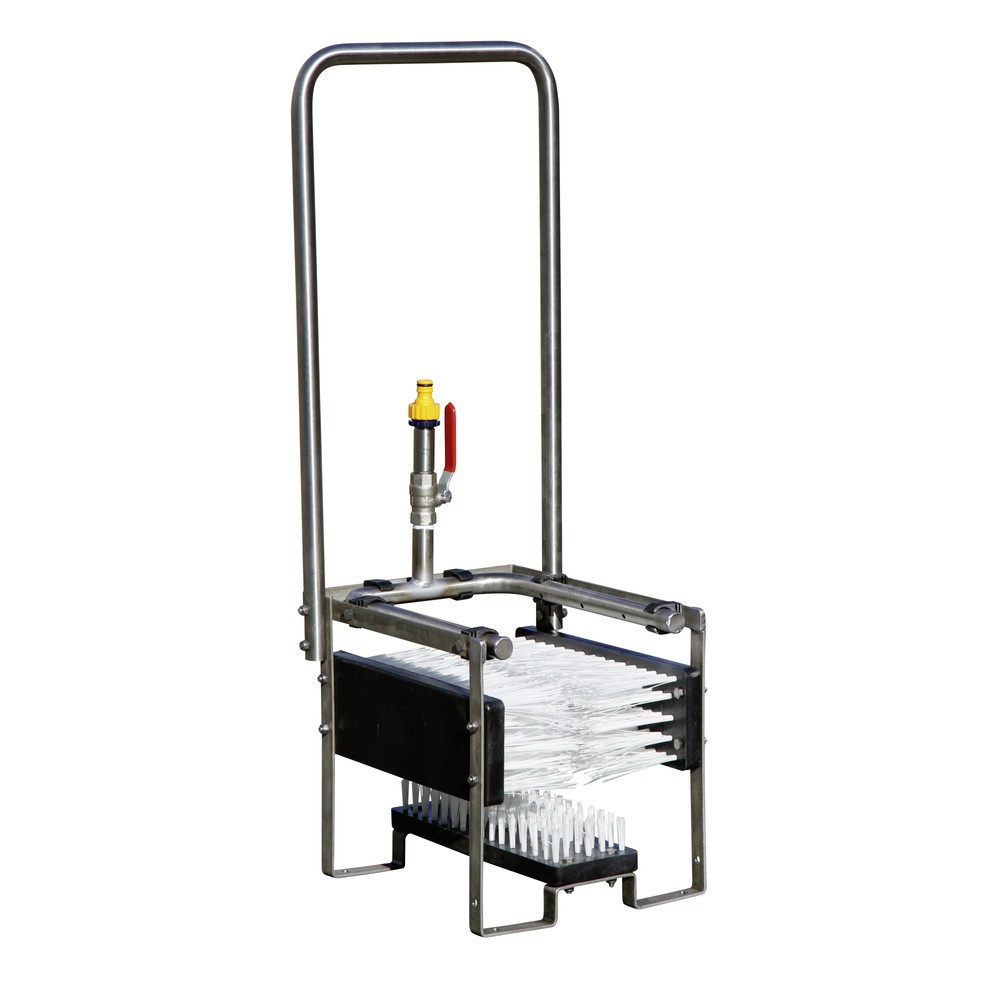 Produktabbildung: CEMO Stiefelreiniger ECO, Haltebügel, ½" Wasseranschluss, 3 Bürsten