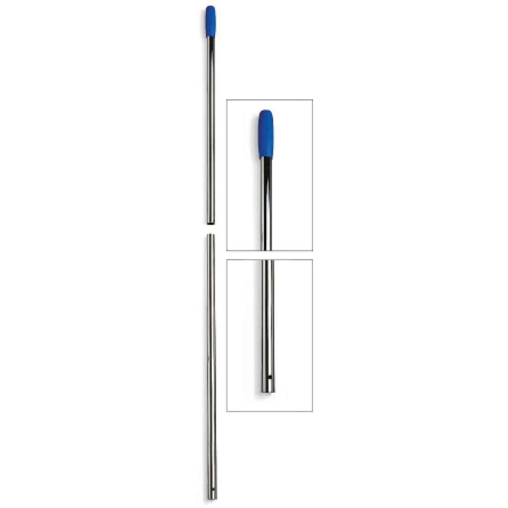Chromstiel mit Bohrung, 2-teilig, Ø 22 mm, Länge 1.400 mm Produktabbildung Nr. 2: Chromstiel mit Bohrung, 2-teilig, Ø 22 mm, Länge 1.400 mm
