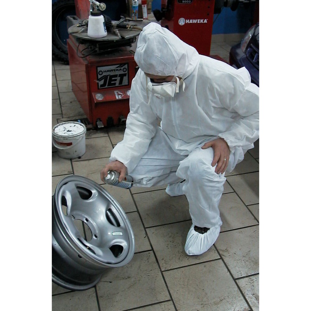 Produktabbildung Nr. 2: CleanGo SMS-Overall mit Kapuze und Gummizug, antistatisch, Größe L