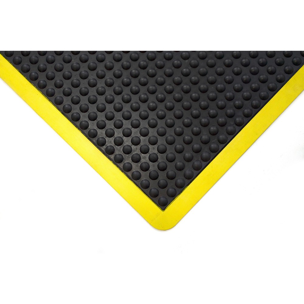Produktabbildung Nr. 2: COBA Anti-Ermüdungsmatte Bubblemat Safety, BxL 900 x 1.200 mm, schwarz/gelb