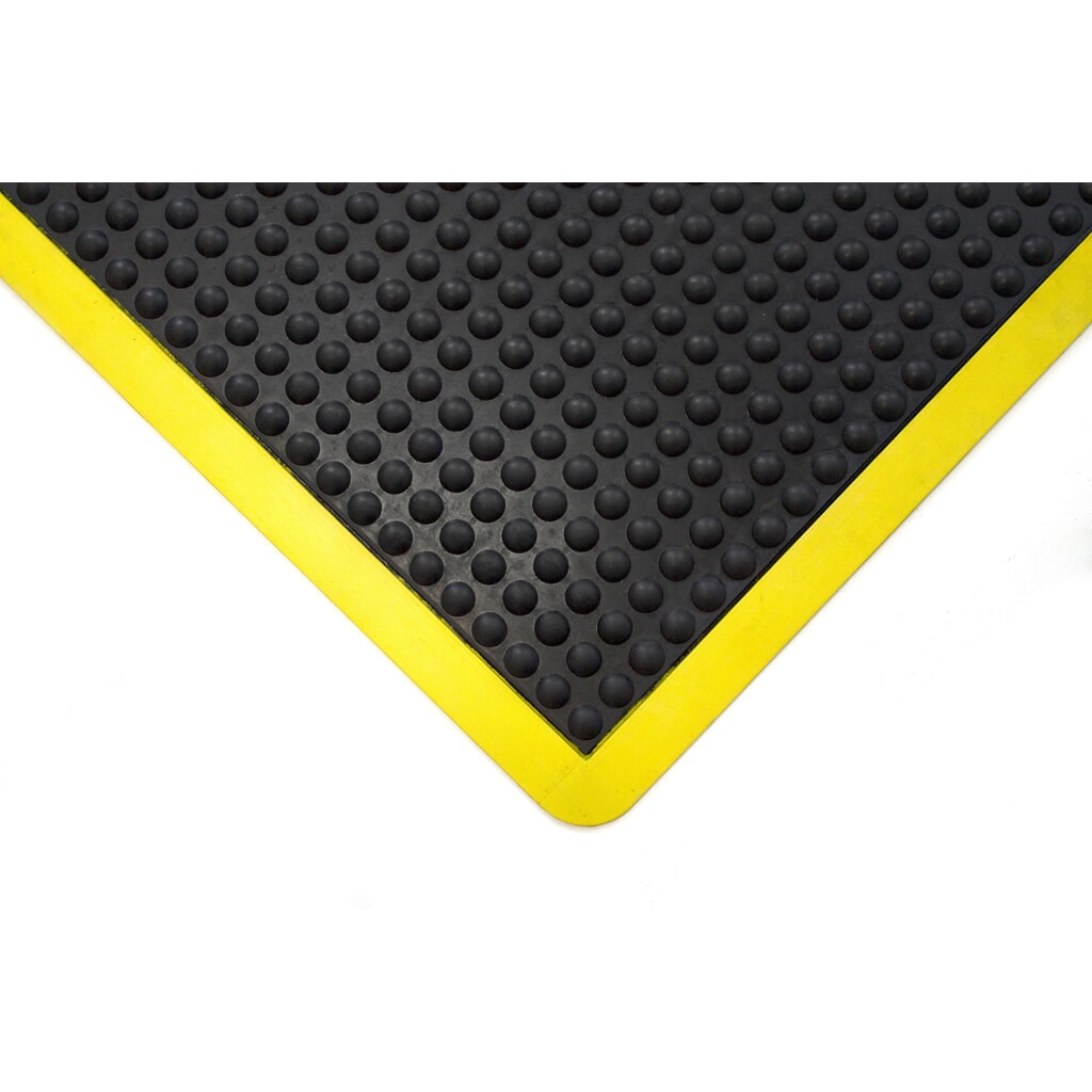 COBA Anti-Ermüdungsmatte Bubblemat Safety, BxL 900 x 1.200 mm, schwarz/gelb Produktabbildung Nr. 2: COBA Anti-Ermüdungsmatte Bubblemat Safety, BxL 900 x 1.200 mm, schwarz/gelb