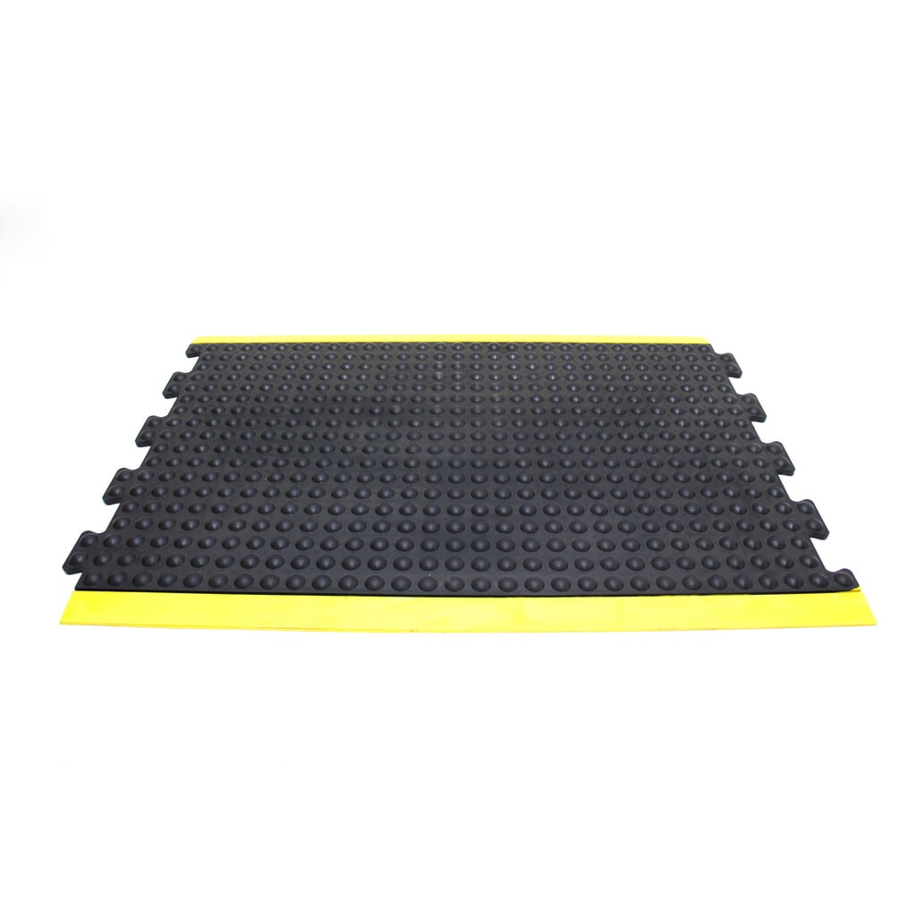 COBA Anti-Ermüdungsmatte Bubblemat Safety, Mittelstück, BxL 600 x 900 mm, schwarz/gelb Produktabbildung: COBA Anti-Ermüdungsmatte Bubblemat Safety, Mittelstück, BxL 600 x 900 mm, schwarz/gelb