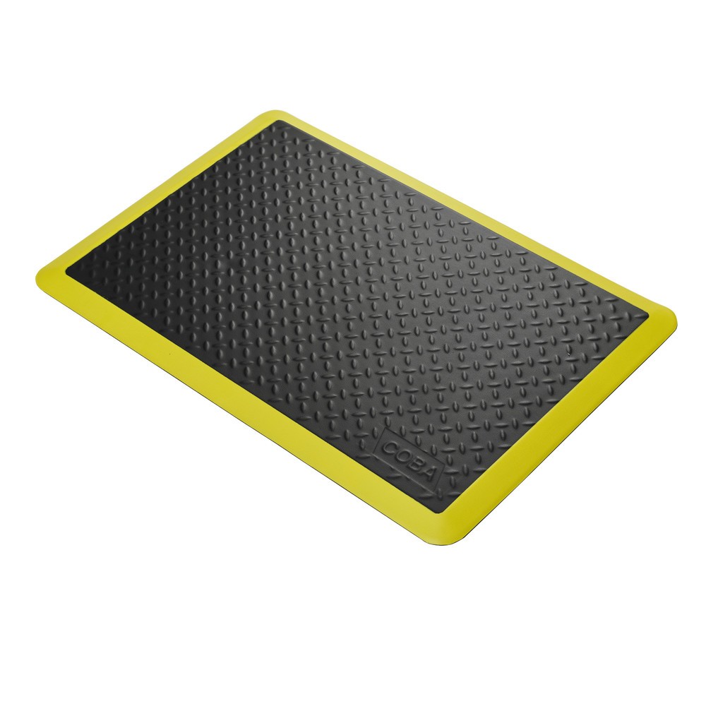 Produktabbildung: COBA Anti-Ermüdungsmatte COBAelite® Diamond, BxL 600 x 900 mm, schwarz