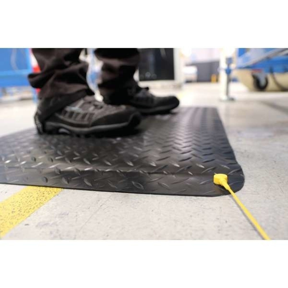 Produktabbildung Nr. 2: COBA Anti-Ermüdungsmatte Deckplate Anti-Static, BxL 600 x 900 mm, schwarz