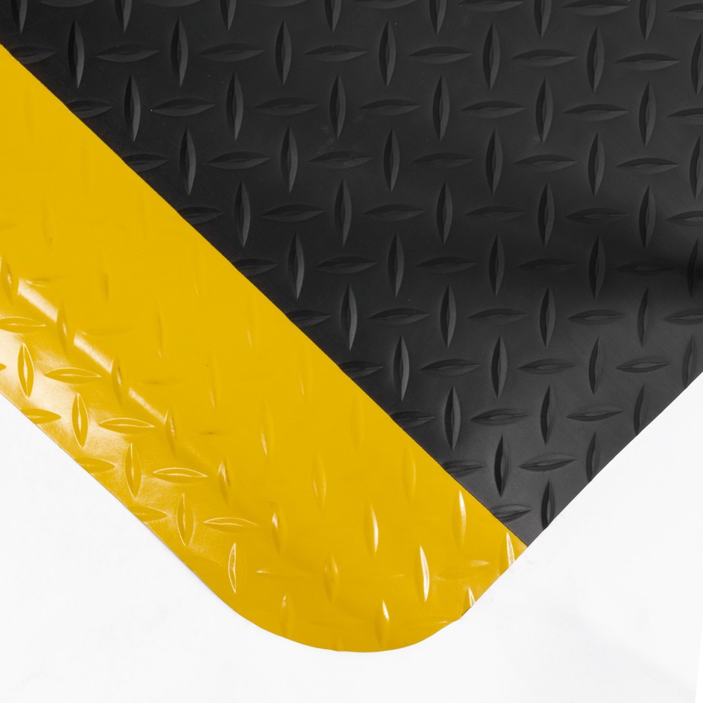 Produktabbildung Nr. 3: COBA Anti-Ermüdungsmatte Deckplate ReGen70, 2-lagig, schwarz/gelb, BxL 900 x laufender Meter