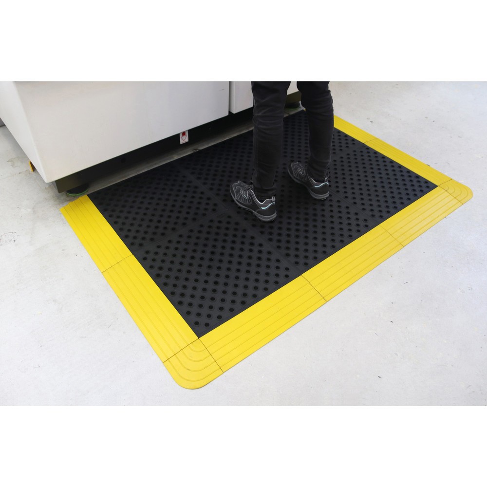 Produktabbildung Nr. 3: COBA Anti-Ermüdungsmatte Fatigue Lock Premium, gelocht, BxL 500 x 500 mm, schwarz
