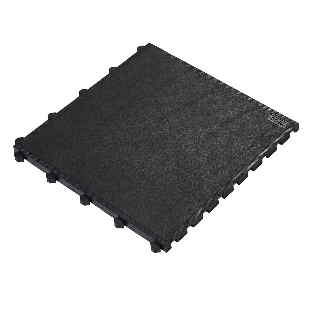 COBA Anti-Ermüdungsmatte Fatigue Lock Premium, geschlossen, BxL 500 x 500 mm, schwarz Produktabbildung: COBA Anti-Ermüdungsmatte Fatigue Lock Premium, geschlossen, BxL 500 x 500 mm, schwarz