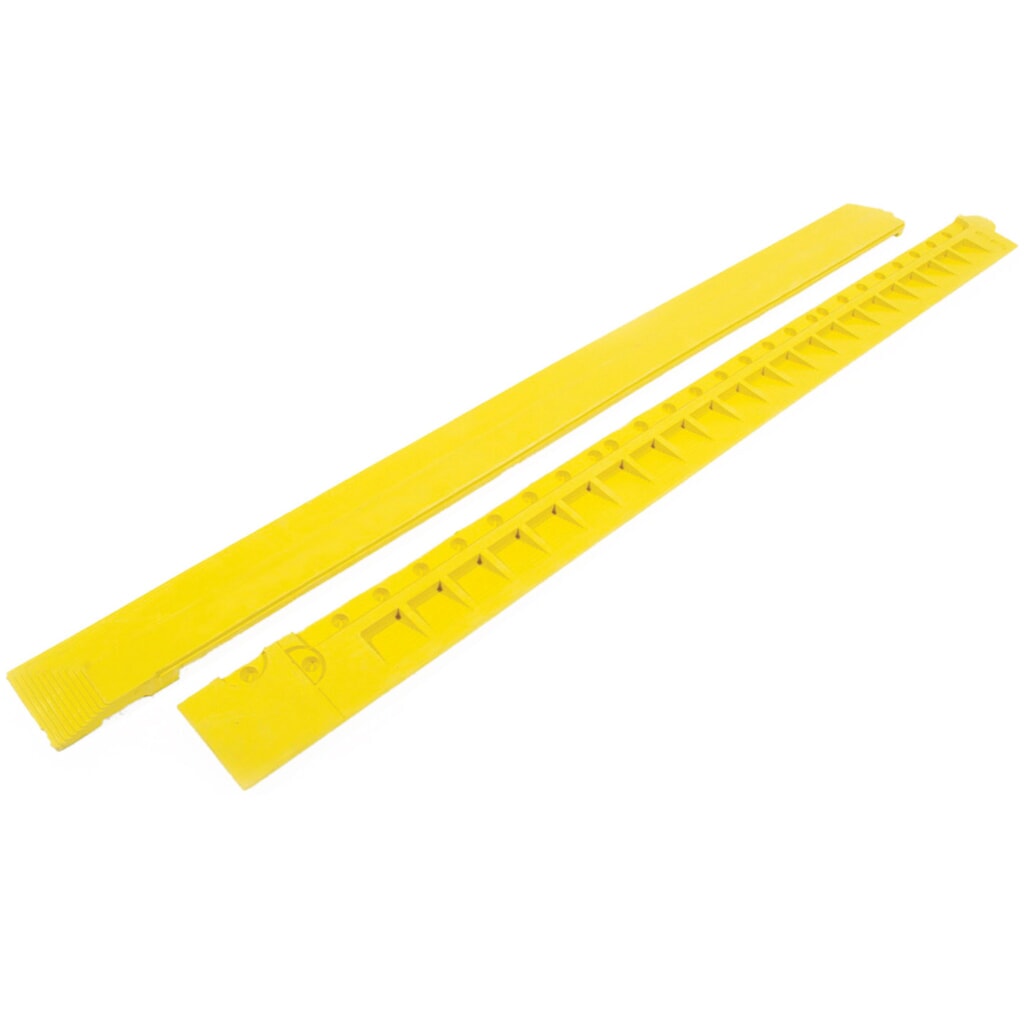 COBA Anti-Ermüdungsmatte Fatigue Step, Randleiste, Standard, weiblich, gelb Produktabbildung: COBA Anti-Ermüdungsmatte Fatigue Step, Randleiste, Standard, weiblich, gelb