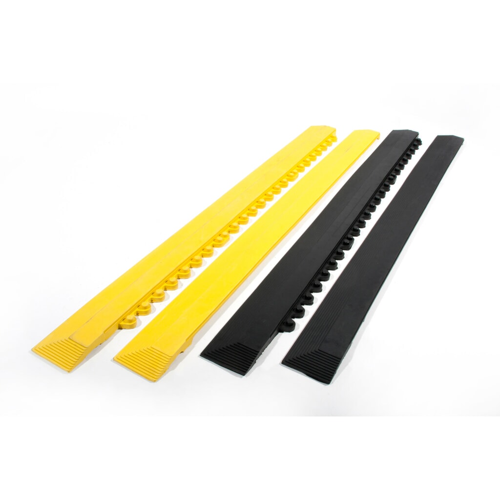 COBA Anti-Ermüdungsmatte Fatigue Step, Randleiste, B1, weiblich, gelb Produktabbildung: COBA Anti-Ermüdungsmatte Fatigue Step, Randleiste, B1, weiblich, gelb