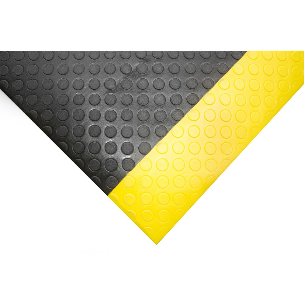 Produktabbildung Nr. 3: COBA Anti-Ermüdungsmatte Orthomat® Dot, 1-lagig, schwarz/gelb, BxL 900 x laufender Meter