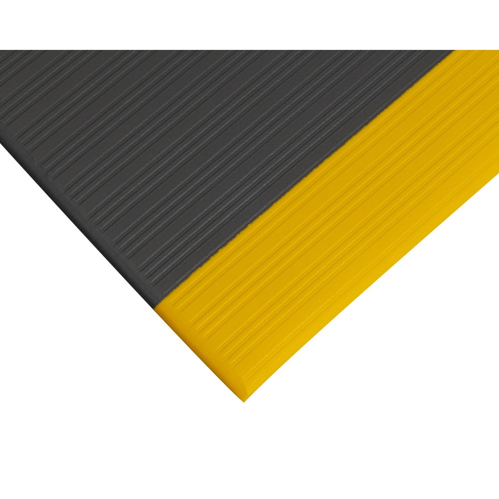 Produktabbildung Nr. 6: COBA Anti-Ermüdungsmatte Orthomat® Ribbed, 1-lagig, grau/gelb, BxL 900 x 18.300 mm