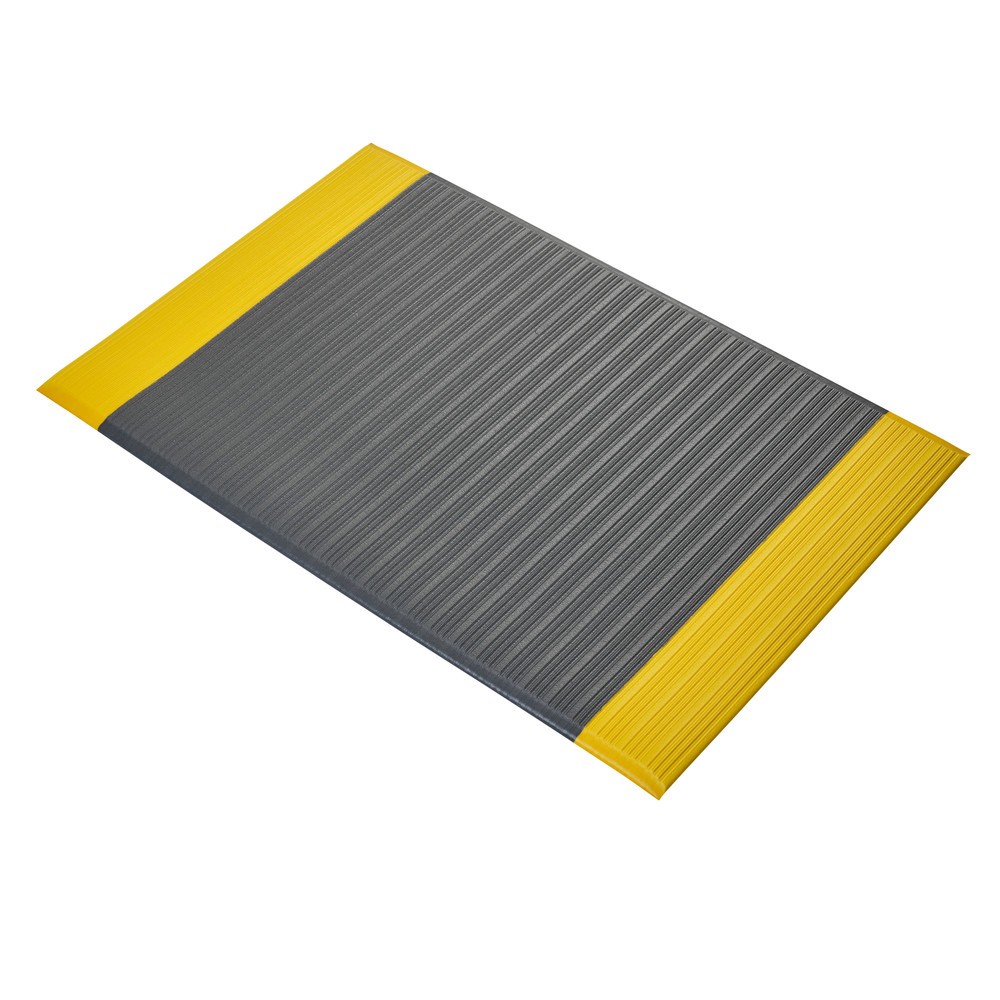 Produktabbildung Nr. 7: COBA Anti-Ermüdungsmatte Orthomat® Ribbed, 1-lagig, grau/gelb, BxL 900 x 18.300 mm