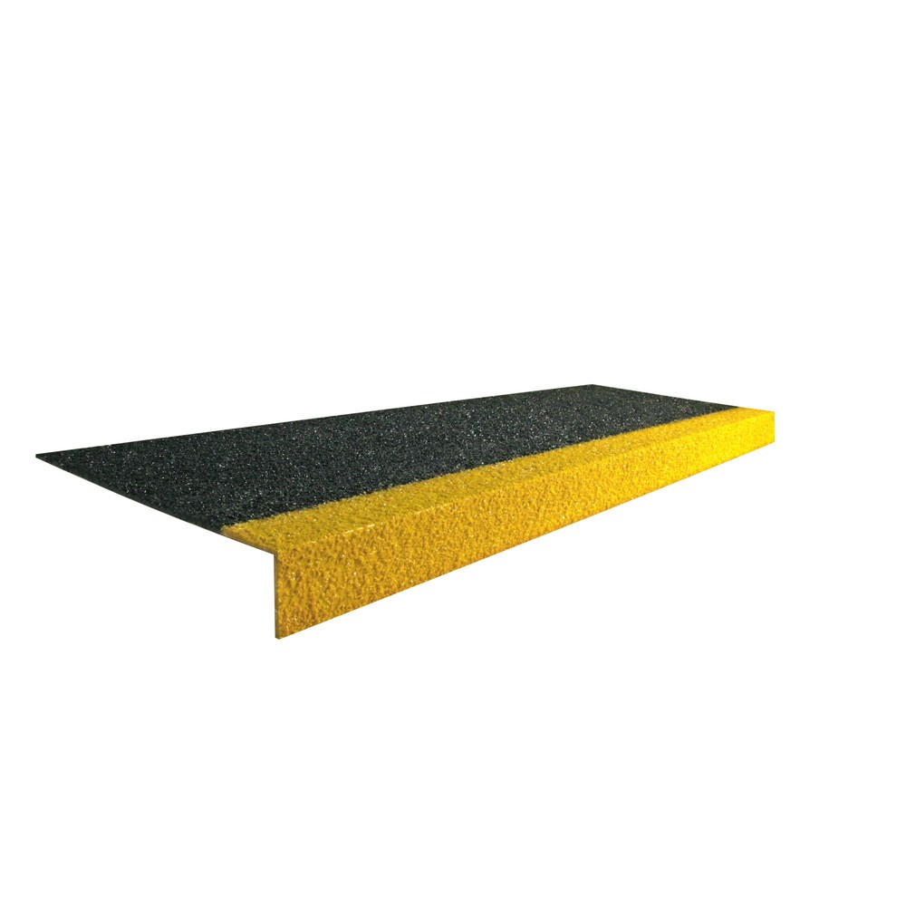 Produktabbildung: COBA Antirutsch-Treppenstufenprofil COBAGRiP® Stair Tread, HxBxL 5,5 x 750 x 345 mm, schwarz/gelb