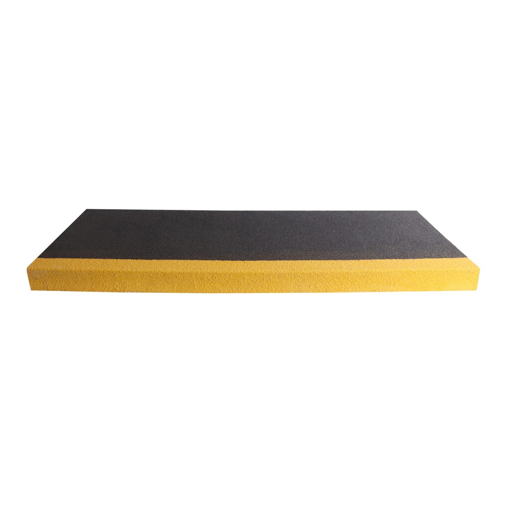 COBA Antirutsch-Treppenstufenprofil COBAGRiP® Stair Tread, HxBxL 5,5 x 750 x 345 mm, schwarz/gelb Produktabbildung Nr. 2: COBA Antirutsch-Treppenstufenprofil COBAGRiP® Stair Tread, HxBxL 5,5 x 750 x 345 mm, schwarz/gelb