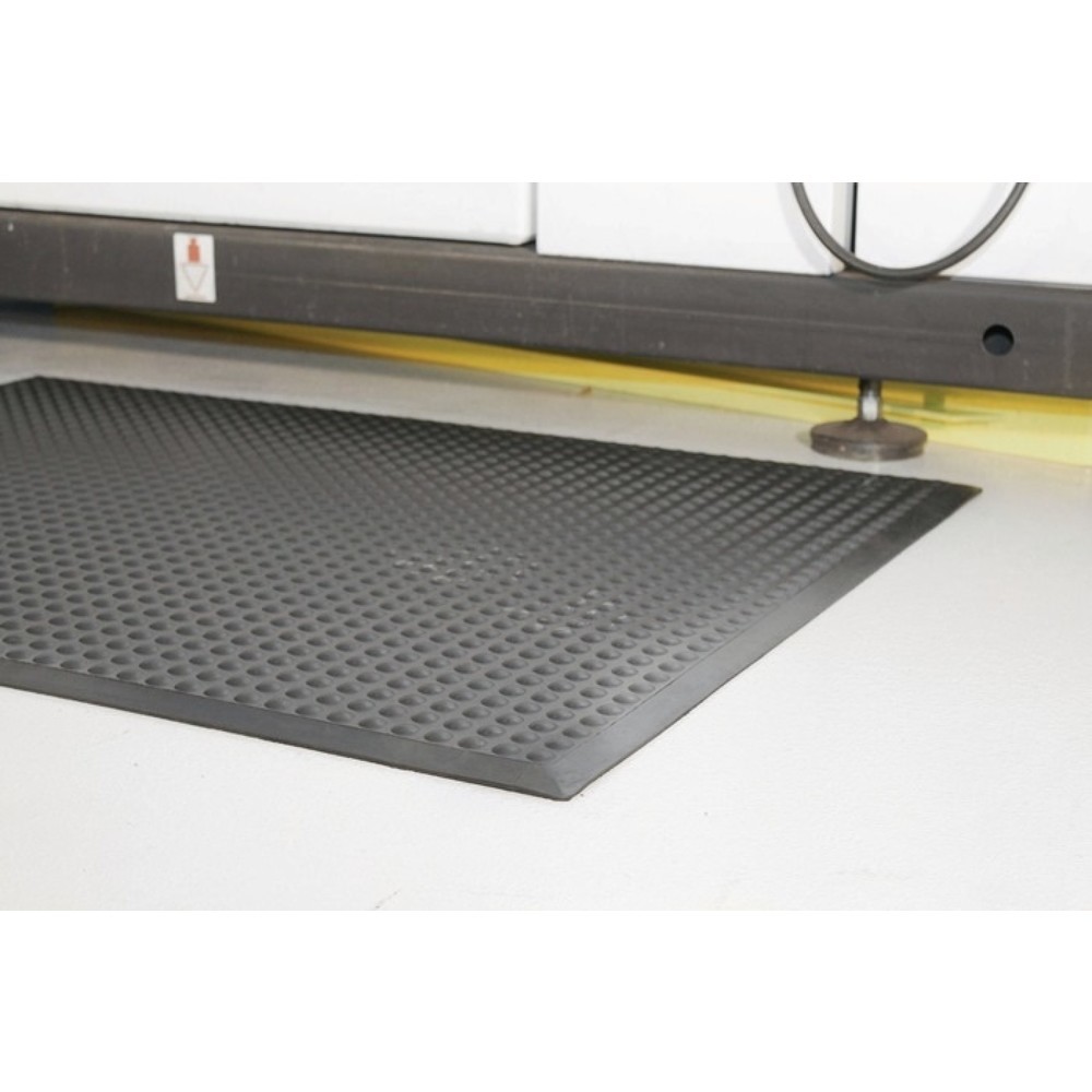 Produktabbildung Nr. 2: COBA Arbeitsplatzbodenbelag, schwarz SBR-Gummi, Fertigmatte L1200xB900xS14mm