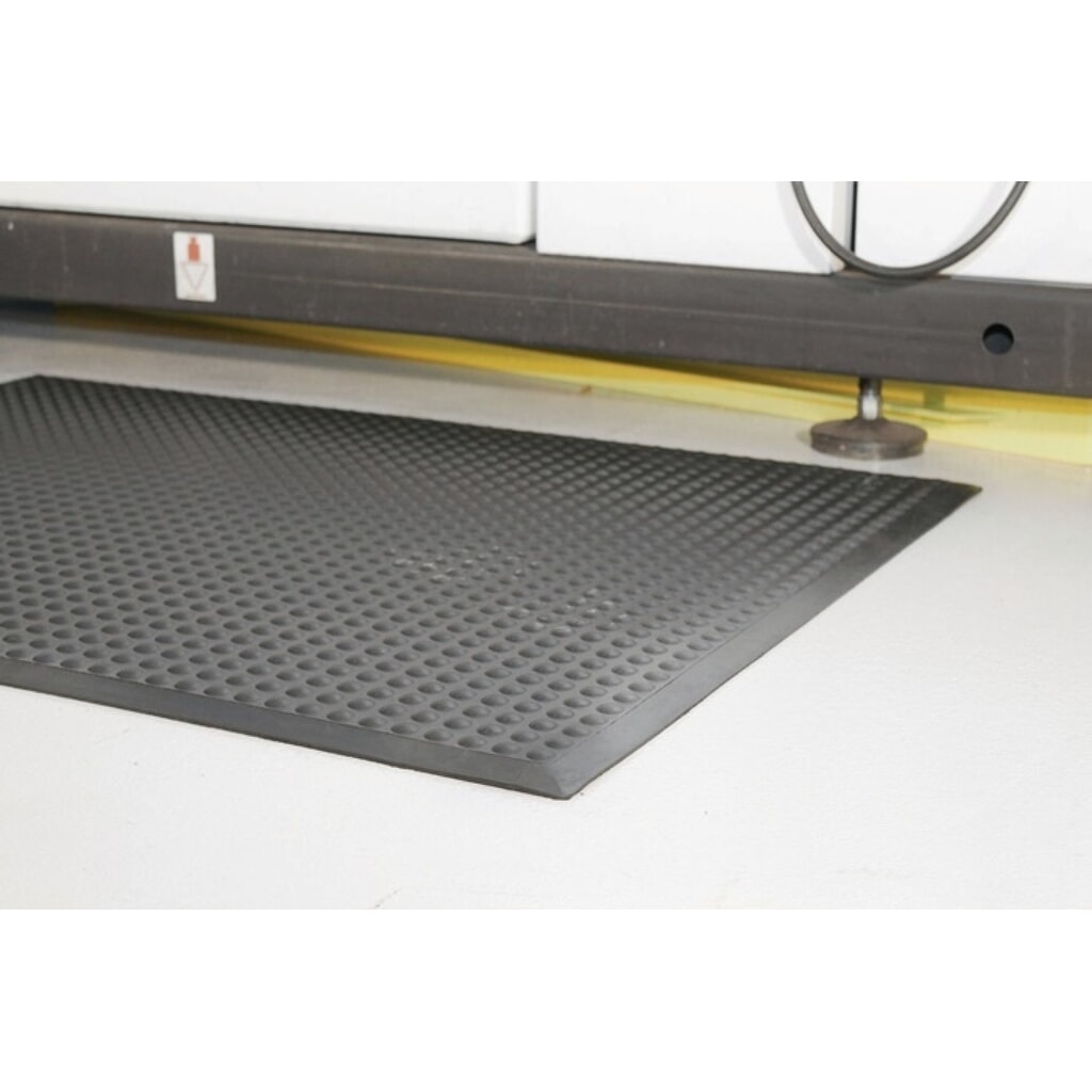 Produktabbildung Nr. 2: COBA Arbeitsplatzbodenbelag, schwarz SBR-Gummi, Fertigmatte L1200xB900xS14mm