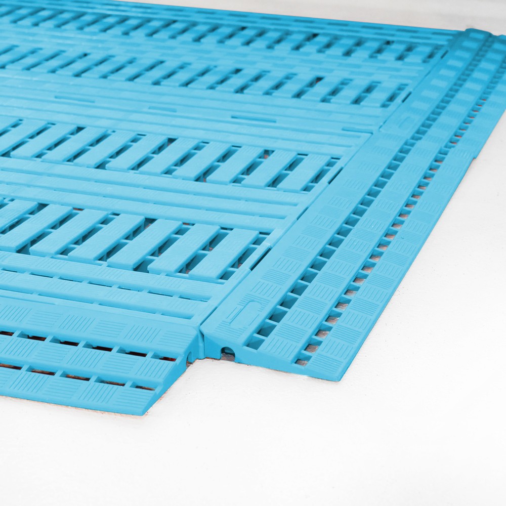Produktabbildung: COBA Arbeitsplatzmatte aus PE, BxL 600 x 1.200 mm, blau