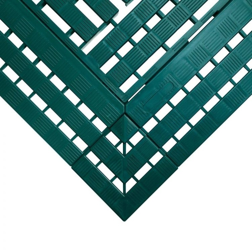 Produktabbildung: COBA Ecke für Arbeitsplatzmatte aus PE, BxL 112 x 112 mm, grün