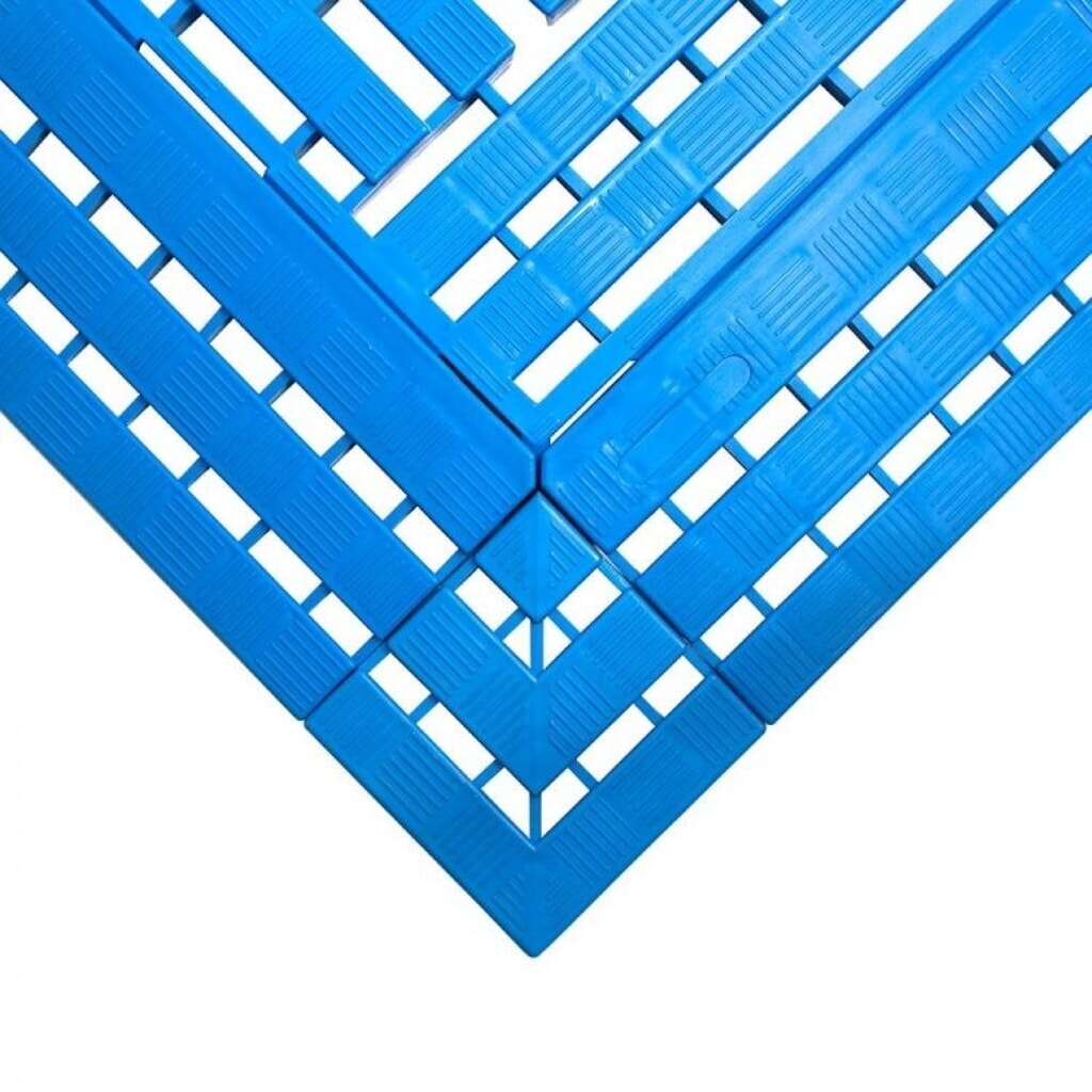 COBA Ecke für Arbeitsplatzmatte aus PE, BxL 112 x 112 mm, blau Produktabbildung: COBA Ecke für Arbeitsplatzmatte aus PE, BxL 112 x 112 mm, blau