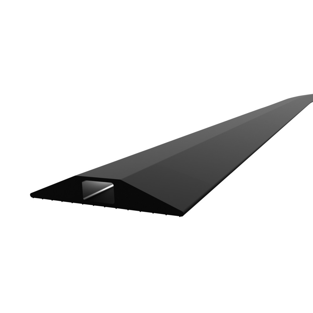 Produktabbildung: COBA Kabelbrücke aus PVC, HxB 11 x 3.000 mm, schwarz