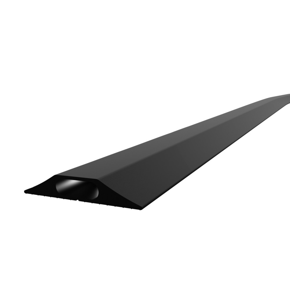 Produktabbildung: COBA Kabelbrücke aus PVC, HxB 14 x 3.000 mm, schwarz