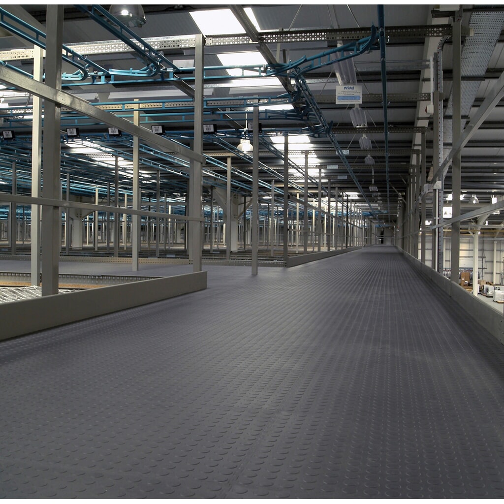 COBA PVC-Bodenfliese, Noppenoptik, BxL 500 x 500 mm, schwarz Produktabbildung Nr. 6: COBA PVC-Bodenfliese, Noppenoptik, BxL 500 x 500 mm, schwarz