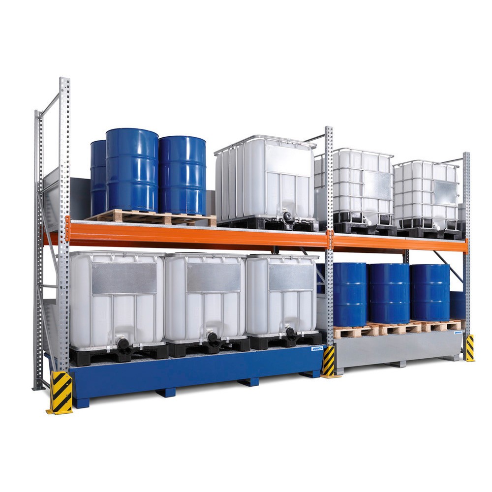 Produktabbildung Nr. 2: Combi-Regal 3 K6-I, für 6 IBC à 1.000 l, inkl. lackierter 1.000-l-Auffangwanne, GF