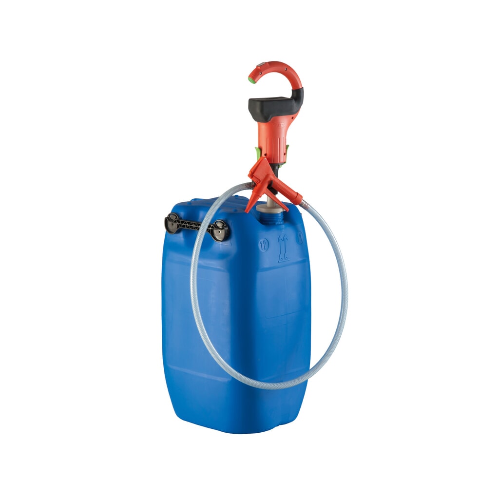Combiflux-Pumpe mit Akku-Motor, Förderleistung max. 40 l/min, für Kanister Produktabbildung: Combiflux-Pumpe mit Akku-Motor, Förderleistung max. 40 l/min, für Kanister