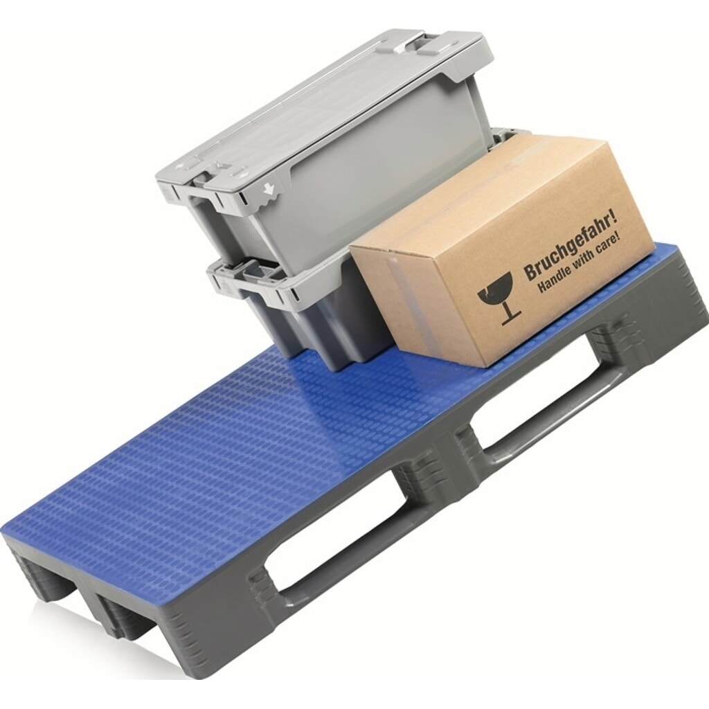 CRAEMER Kunststoffpalette, 3 Kufen geschlossen, L800xB1200xH160mm, HDPE Produktabbildung: CRAEMER Kunststoffpalette, 3 Kufen geschlossen, L800xB1200xH160mm, HDPE
