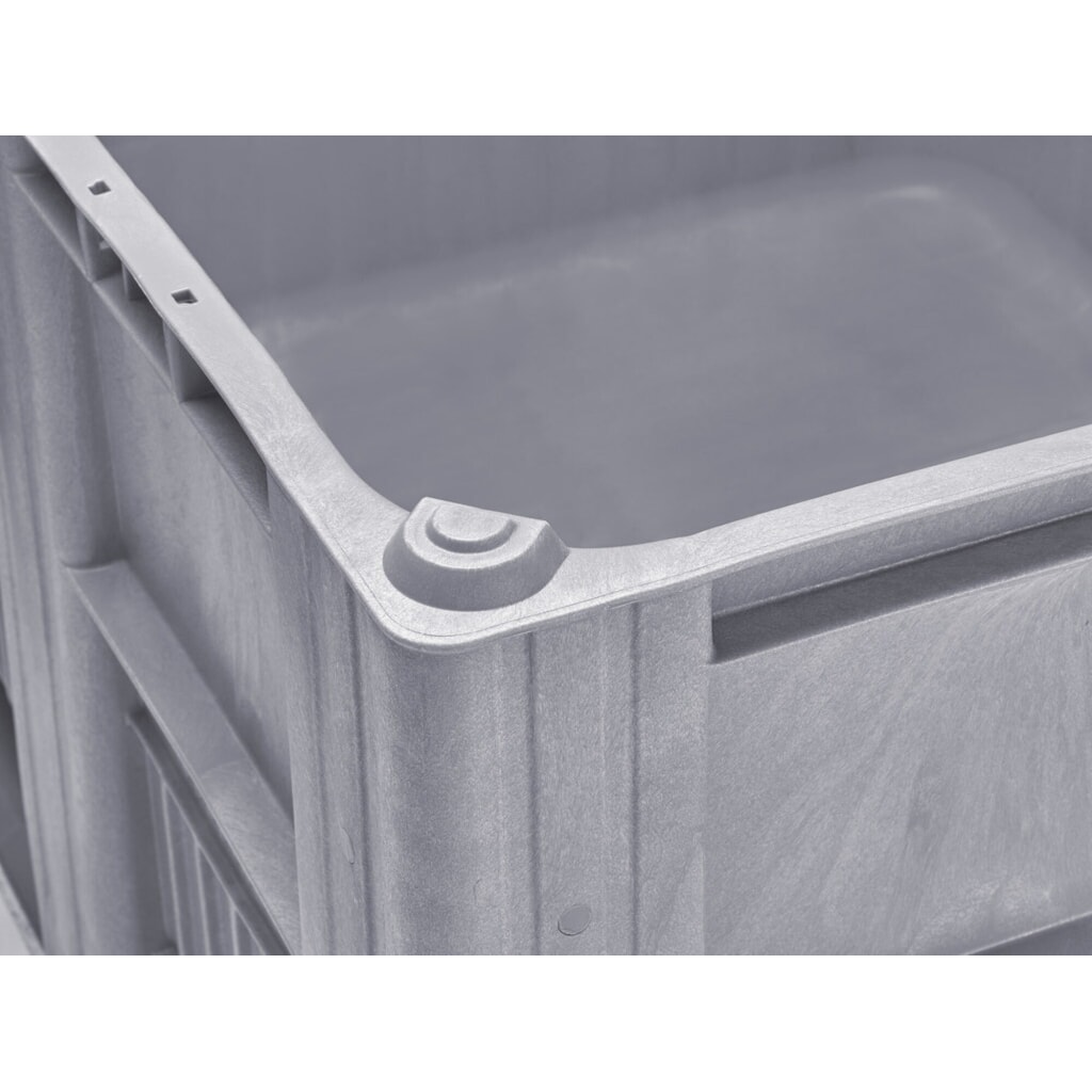 Produktabbildung Nr. 2: CRAEMER Palettenbox, 1.200 x 1.000 x 760 mm, 3 Kufen, grau