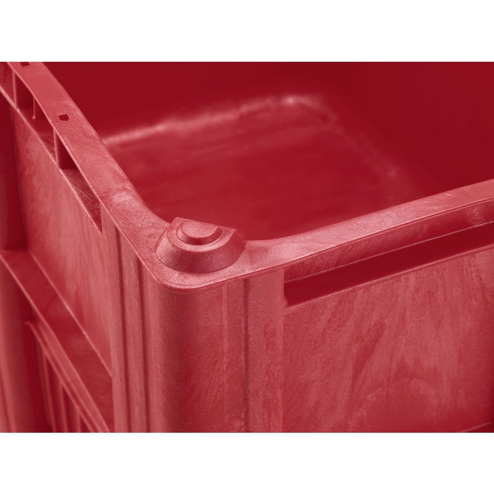 Produktabbildung Nr. 2: CRAEMER Palettenbox, 1.200 x 800 x 760 mm, 3 Kufen, rot