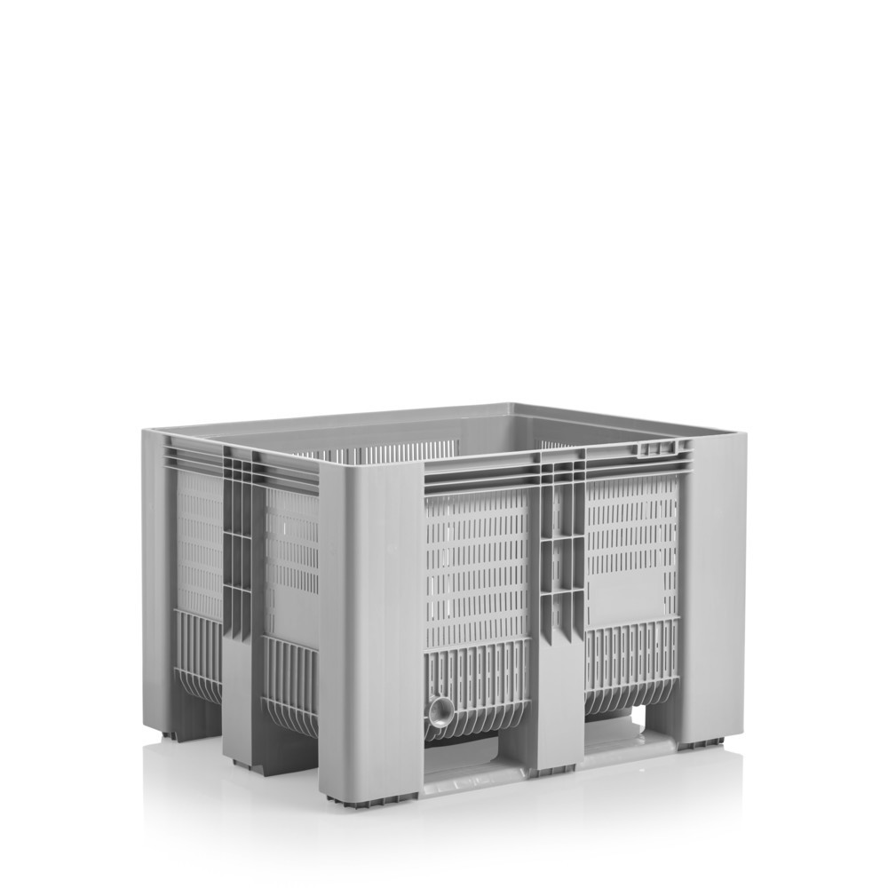 Produktabbildung: CRAEMER Palettenbox, extrem widerstandsfähig, 610 l, perforierte Wände