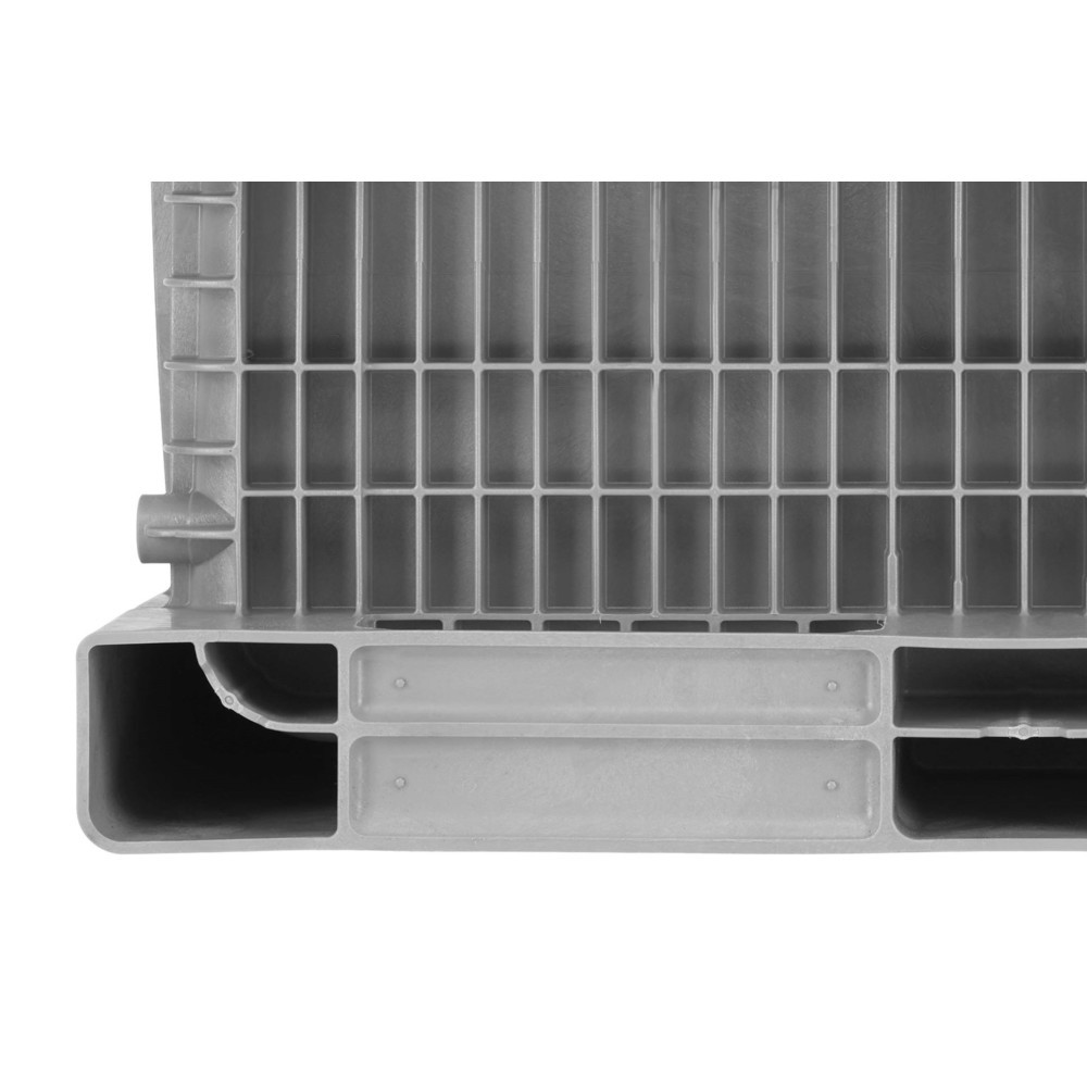 Produktabbildung Nr. 2: CRAEMER Palettenbox High, geschlossene Wände, 1.200 x 1.000 x 1.140 mm, 3 Kufen, grau