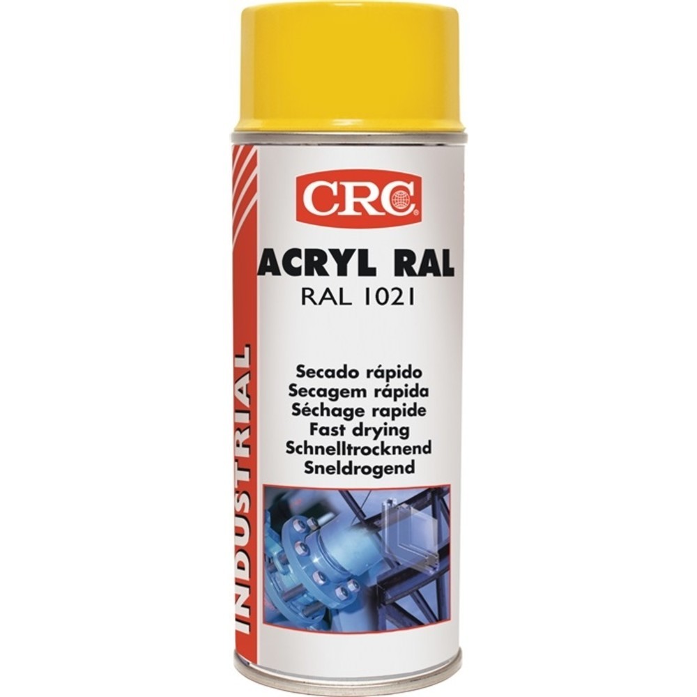 Produktabbildung Nr. 2: CRC Farbschutzlackspray ACRYLIC PAINT rapsgelb glänzend RAL 1021 400ml Spraydose