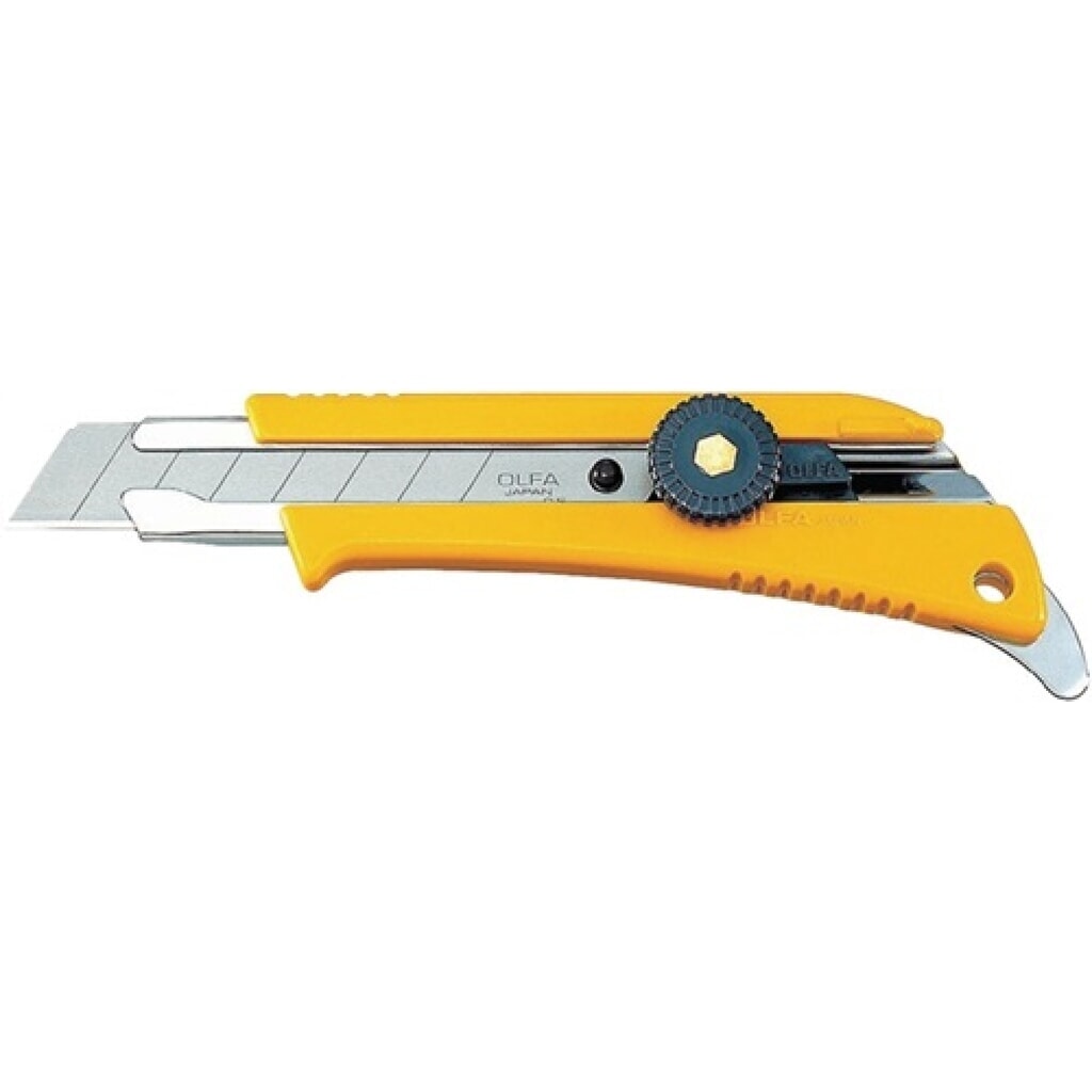 Cuttermesser Klingenbreite 18mm L.155mm m.Feststellrädchen OLFA Produktabbildung Nr. 1: Cuttermesser Klingenbreite 18mm L.155mm m.Feststellrädchen OLFA