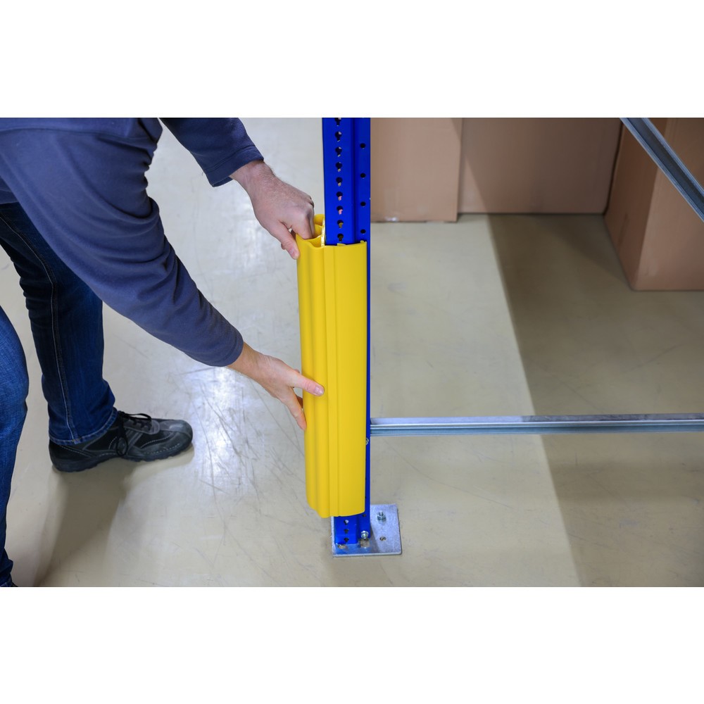 Produktabbildung Nr. 13: Dancop d-flexx Anfahrschutz für Regale Alfa, aus Kunststoff, Innenmaß HxB 400 x 100-125 mm