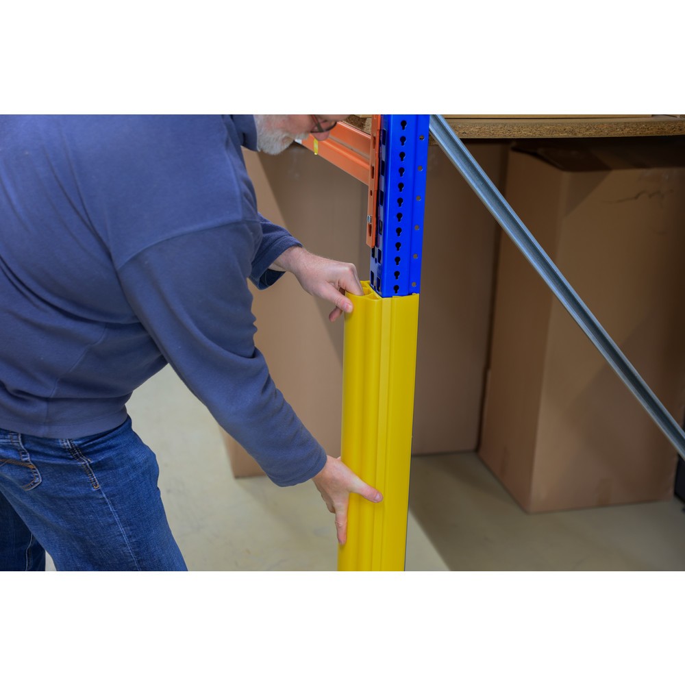 Produktabbildung Nr. 14: Dancop d-flexx Anfahrschutz für Regale Alfa, aus Kunststoff, Innenmaß HxB 400 x 100-125 mm